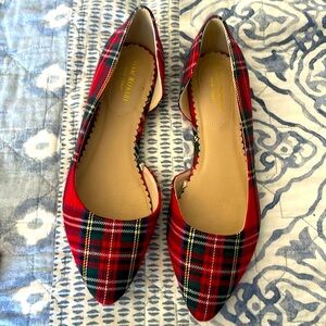 Beautiful Plaid Slip On Flats